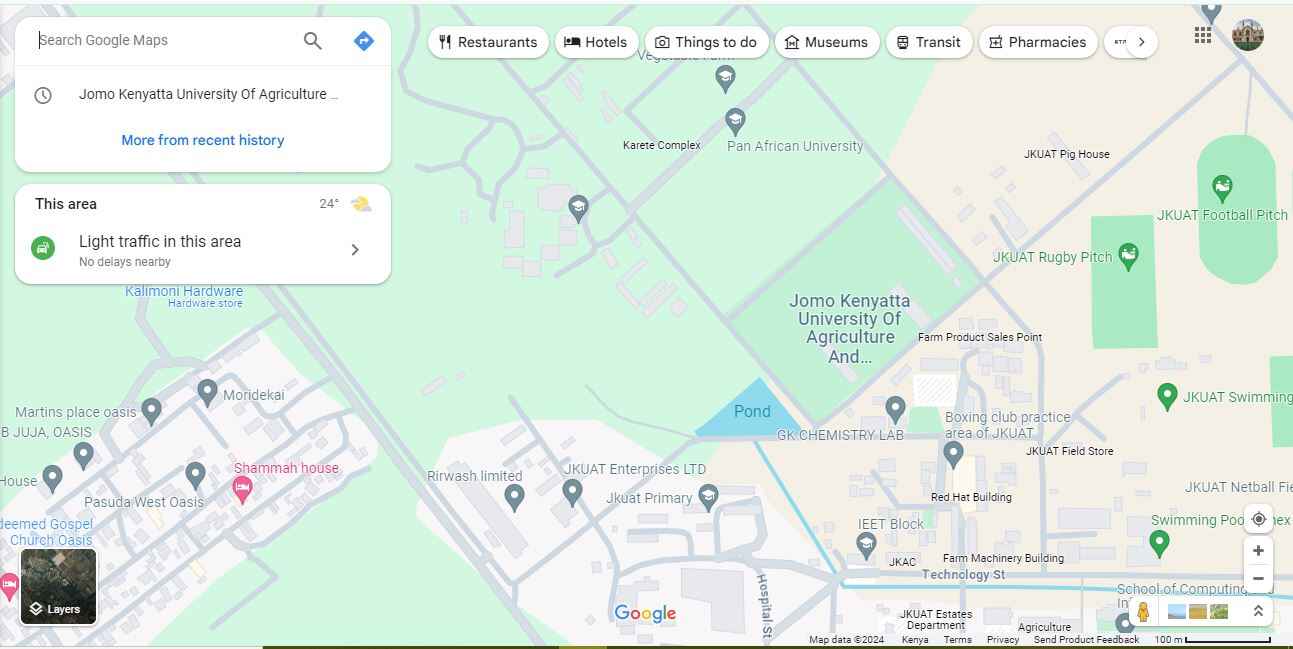 aerial view of Jkuat